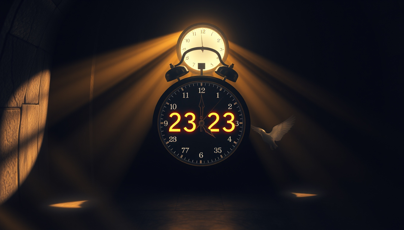 Heure Miroir 23h23 – Signification et Message des Anges